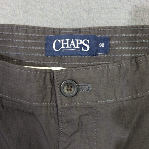 Chaps Shorts Men's 32 Gray Mechanic Cargo Casual Preppy NWT - Picture 7 of 10